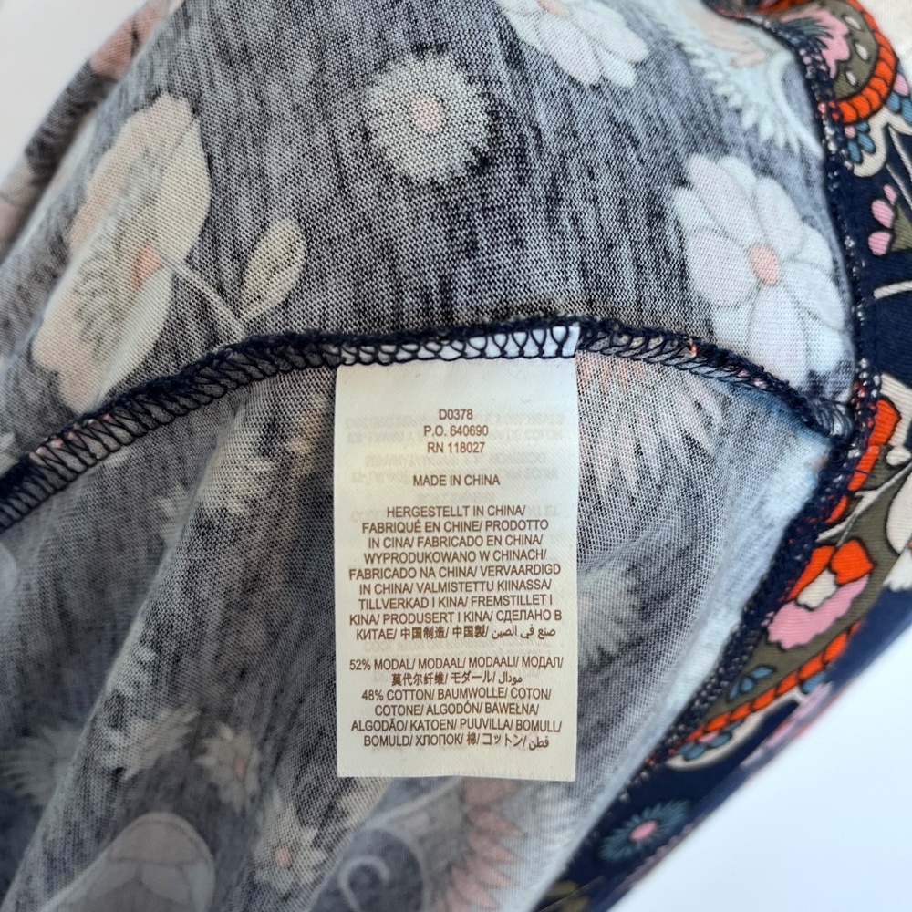 Boden Notch Neck Midi Dress - Navy Paisley Print - Picture 6 of 6